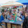 Jessica, Debbie, Debbie, and Ashiey representing Girls Scouts and selling their famous Girl Scouts cookies. I bought some their good.