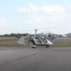 Gyrocopter passes by 