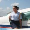 Cadet boarding Carls plane gives the thumbs up