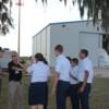 Preflight instruction with Pilot Carl Saunders, Chief Waltich and Hardee High School Air Force JROTC  group that will be flying with Carl.