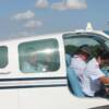 Everyone's on board Mike Wilkerson's plane