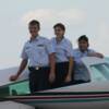 Smiling cadets back from flight.