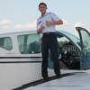 Pilot Mike Wilkerson and his first group.