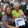 Winner of the youngest attendee award 2 1/2 month old boy