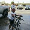 they even washed a bike 
