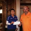 3rd Place winners Mike Thomas, Richard Torres, Robert Clarke and Tim Wells. And Mike Thomas donating back winnings