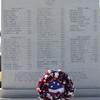 Wreath in front of American Legion Monument in Wauchula, Fl.
