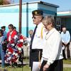 Wreath Placement Post Commander Joe Filice and Sandy Scott 