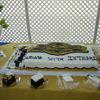 This is a big cake and it taste so good half was chocolate and the other white  It had the 30 Anniversary logo on it and the reading on the bottom was Building with Integrity