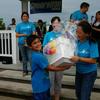 Winner of one of the giftbaskets complemets of Seacoast National Bank