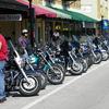 Bikers and motorcycle on Main Street Wauchula.