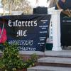 Enforcers Motorcycle Club banner.