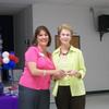 Denise presenting the 2010 Courage Award to Hazel Steedley