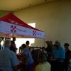 More people coming to sign up for the chance to win prizes and grand prize a Bad Boy Buggy
